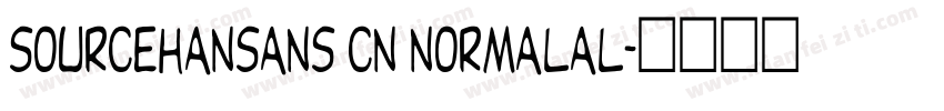 Sourcehansans cn Normalal字体转换